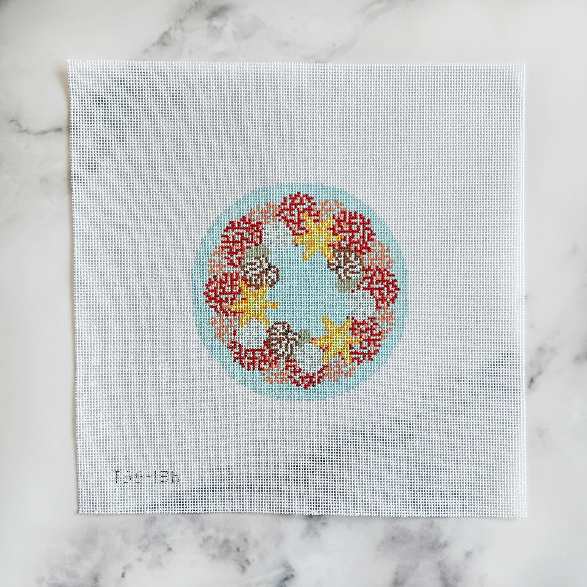 Mini Tropical Coral Wreath