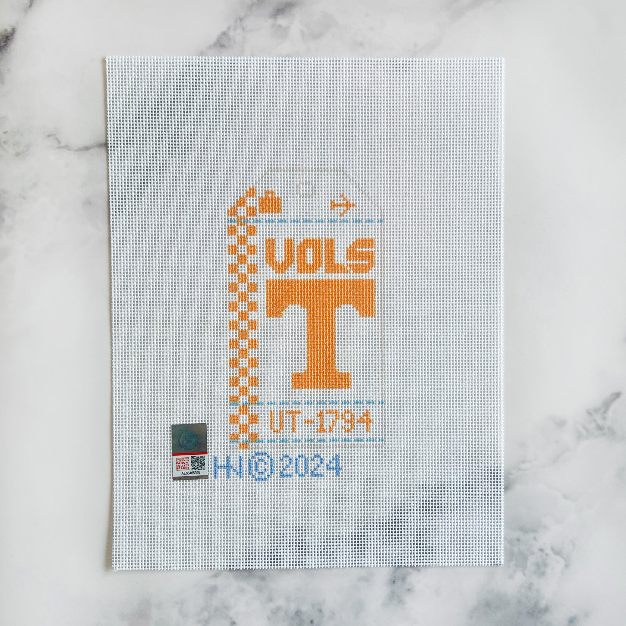University of Tennessee Retro Travel Tag