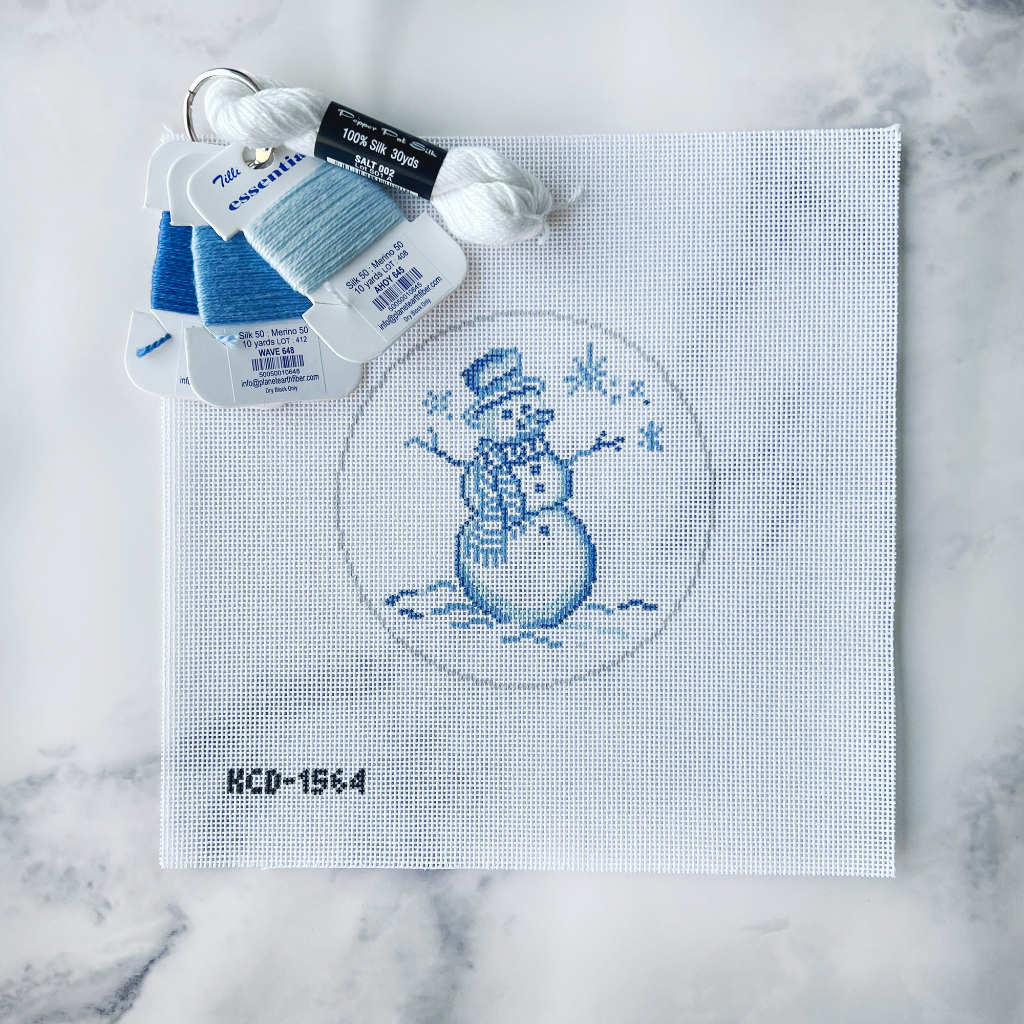 Blue Snowman