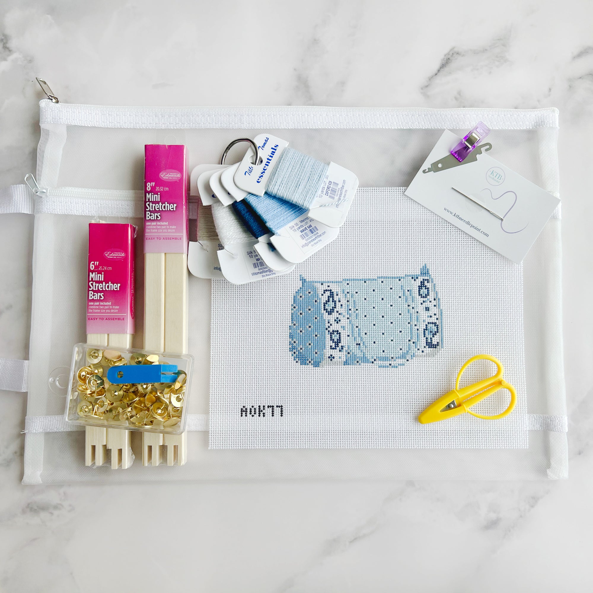 French Duffle Bag - Blue