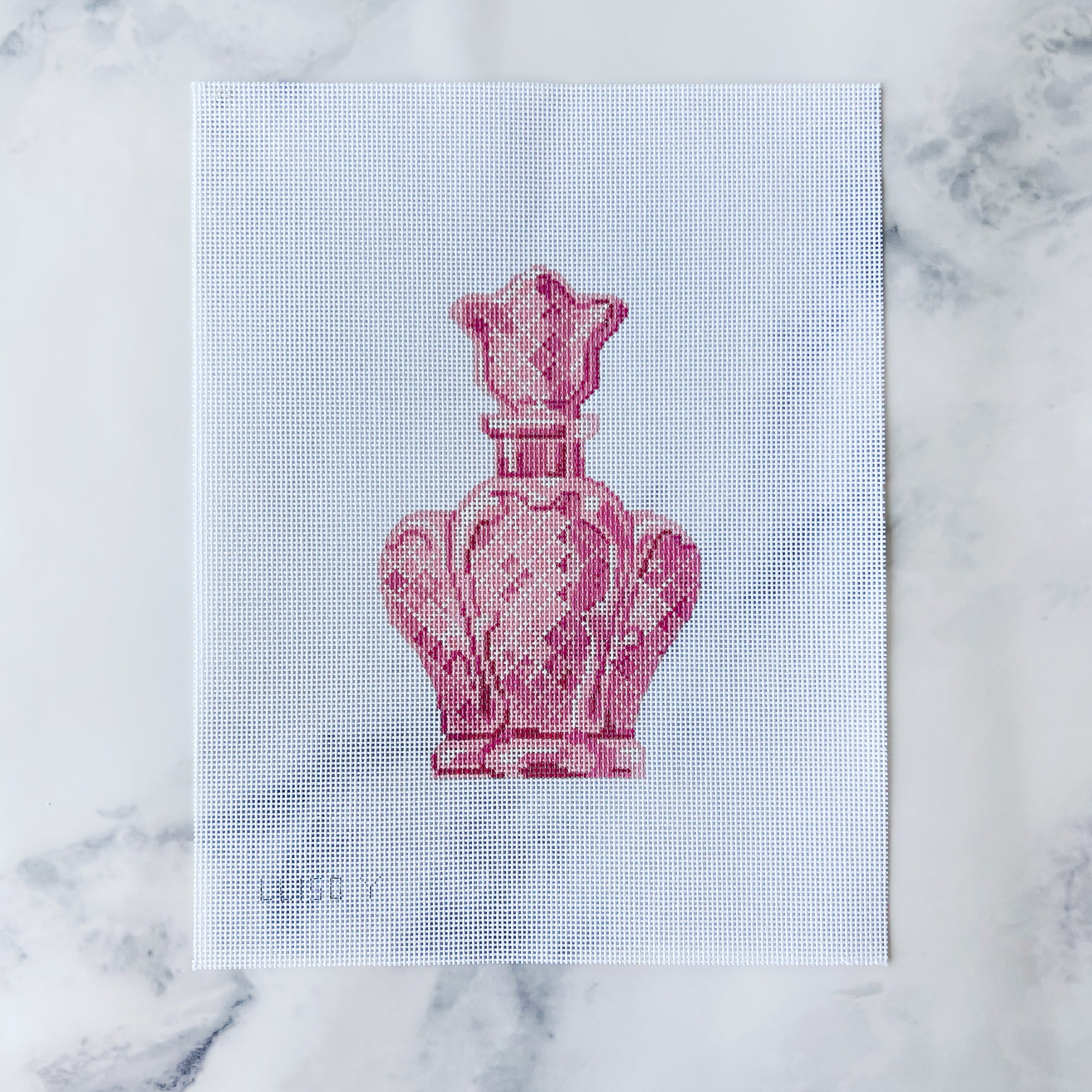 Pink Scalloped Perfume Bottle
