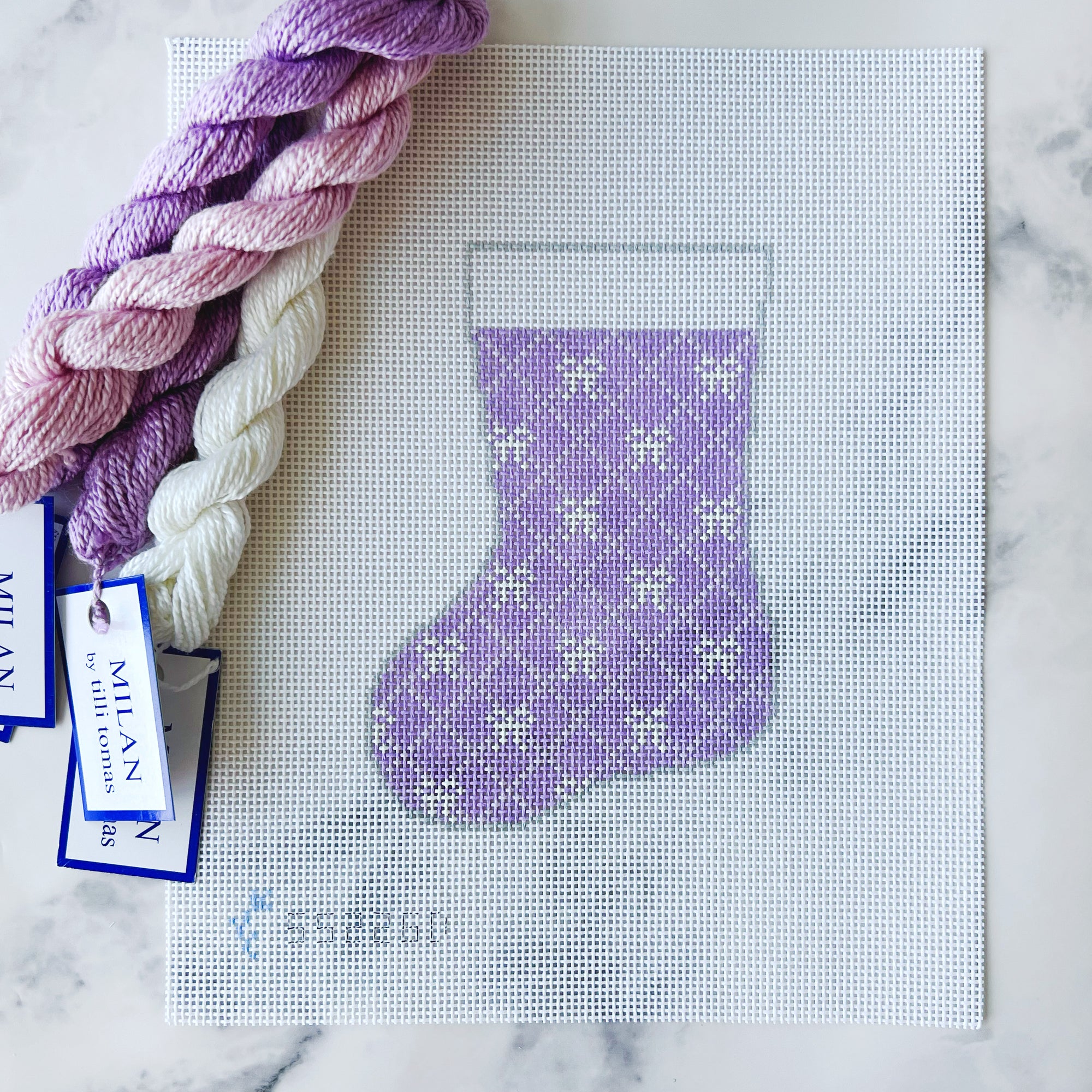 Bow Mini-Stocking - Lavender