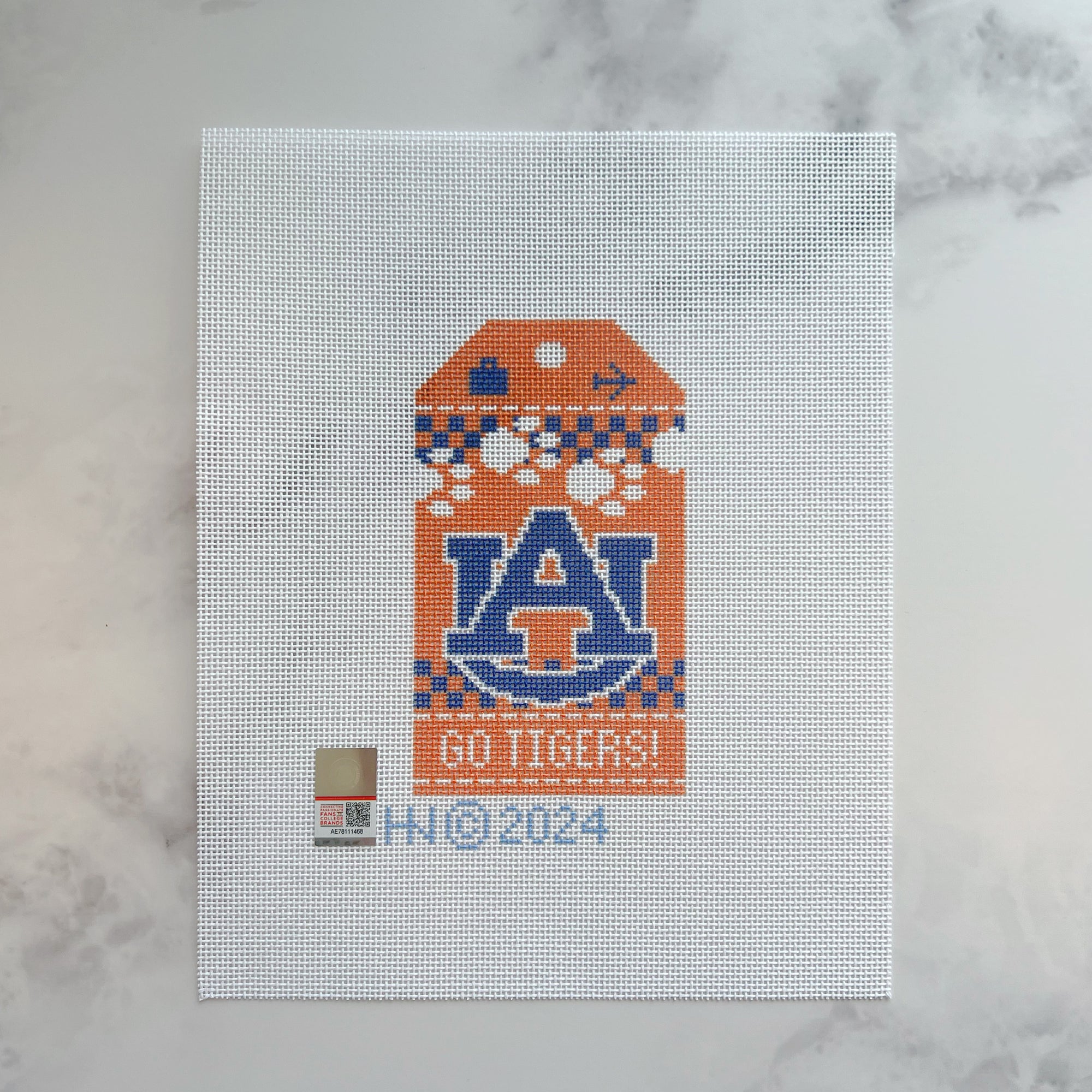 Auburn University Retro Travel Tag