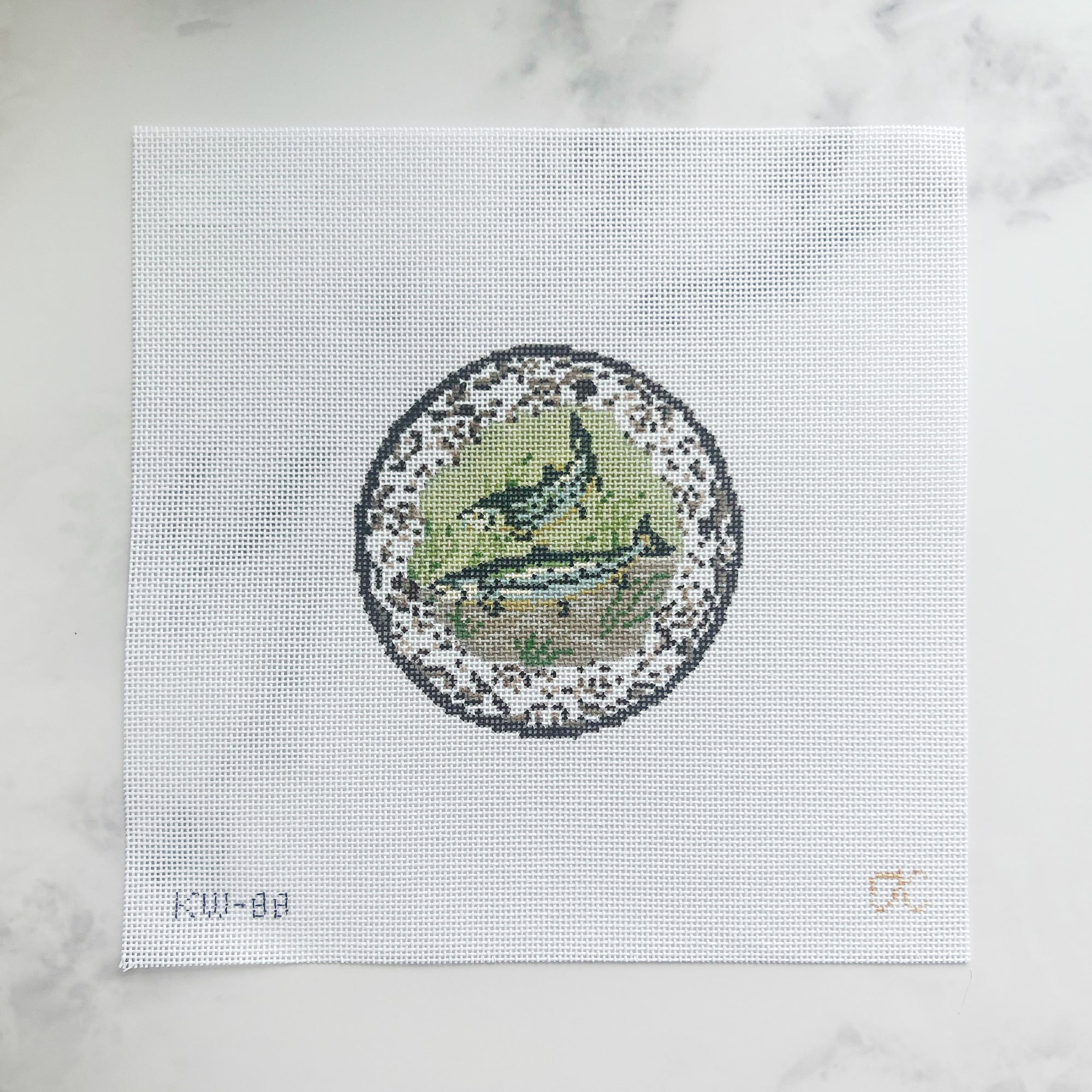 Transferware Salmon Plate - Kate Woodward