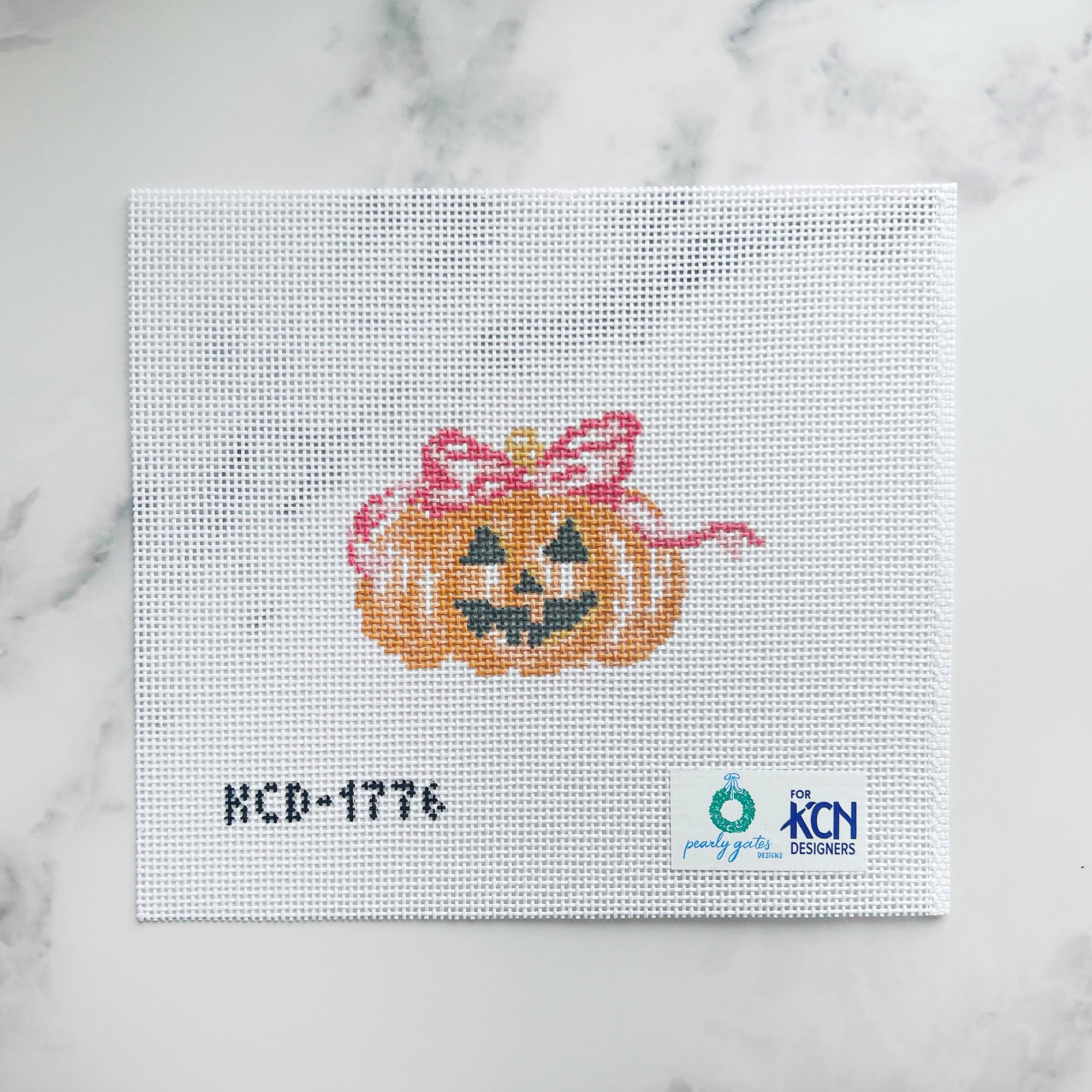 Pumpkin with Pink Bow