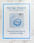 Blue Floral Wreath with Stitch Guide