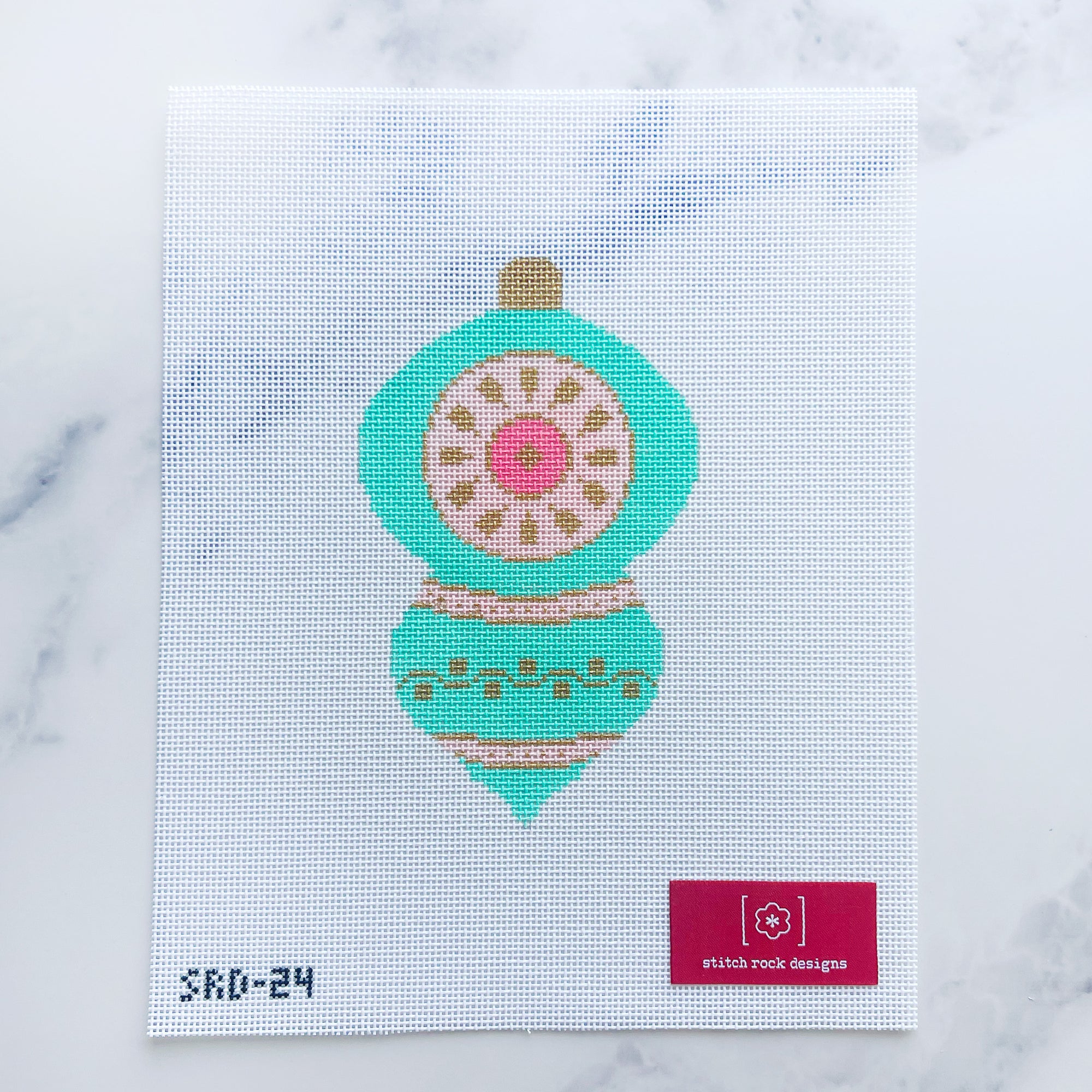 Turquoise Vintage Bauble Ornament