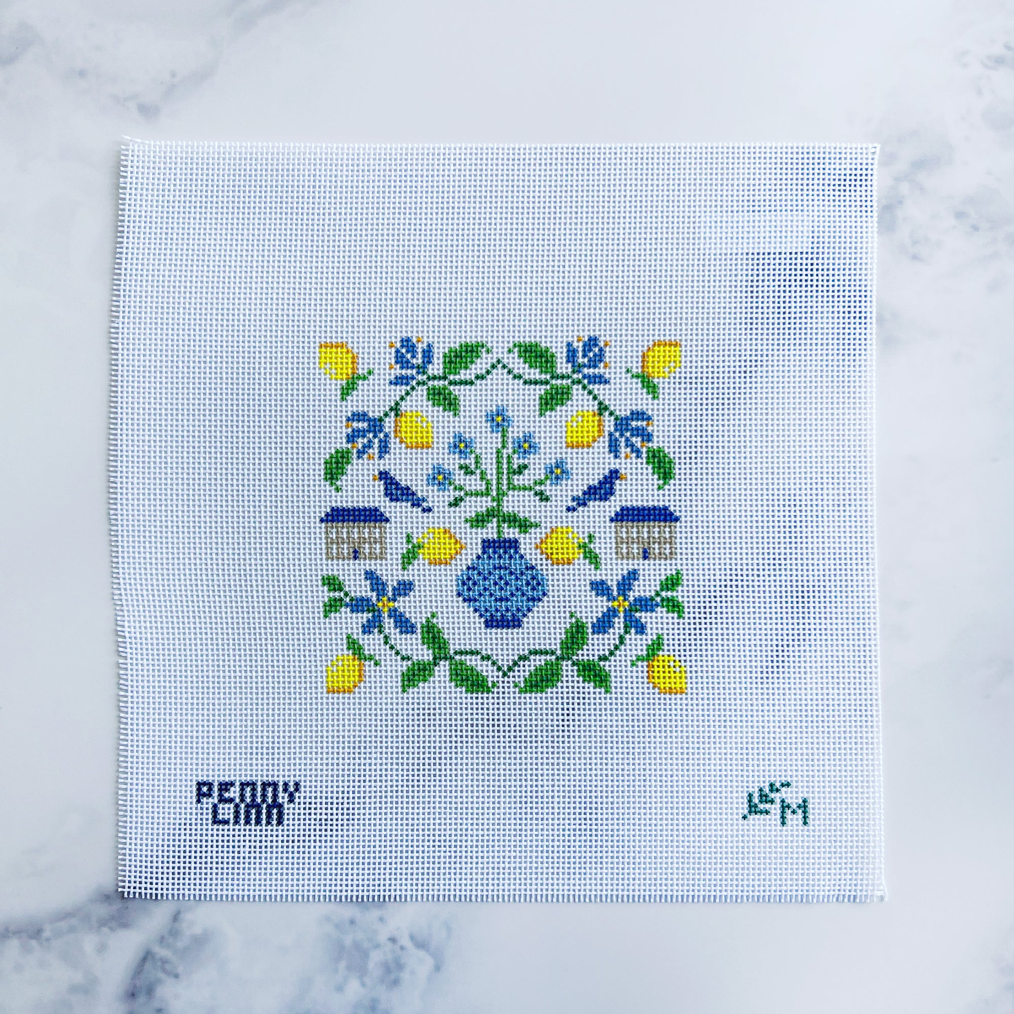 Lemon Motif Square - The Perennial Stitcher