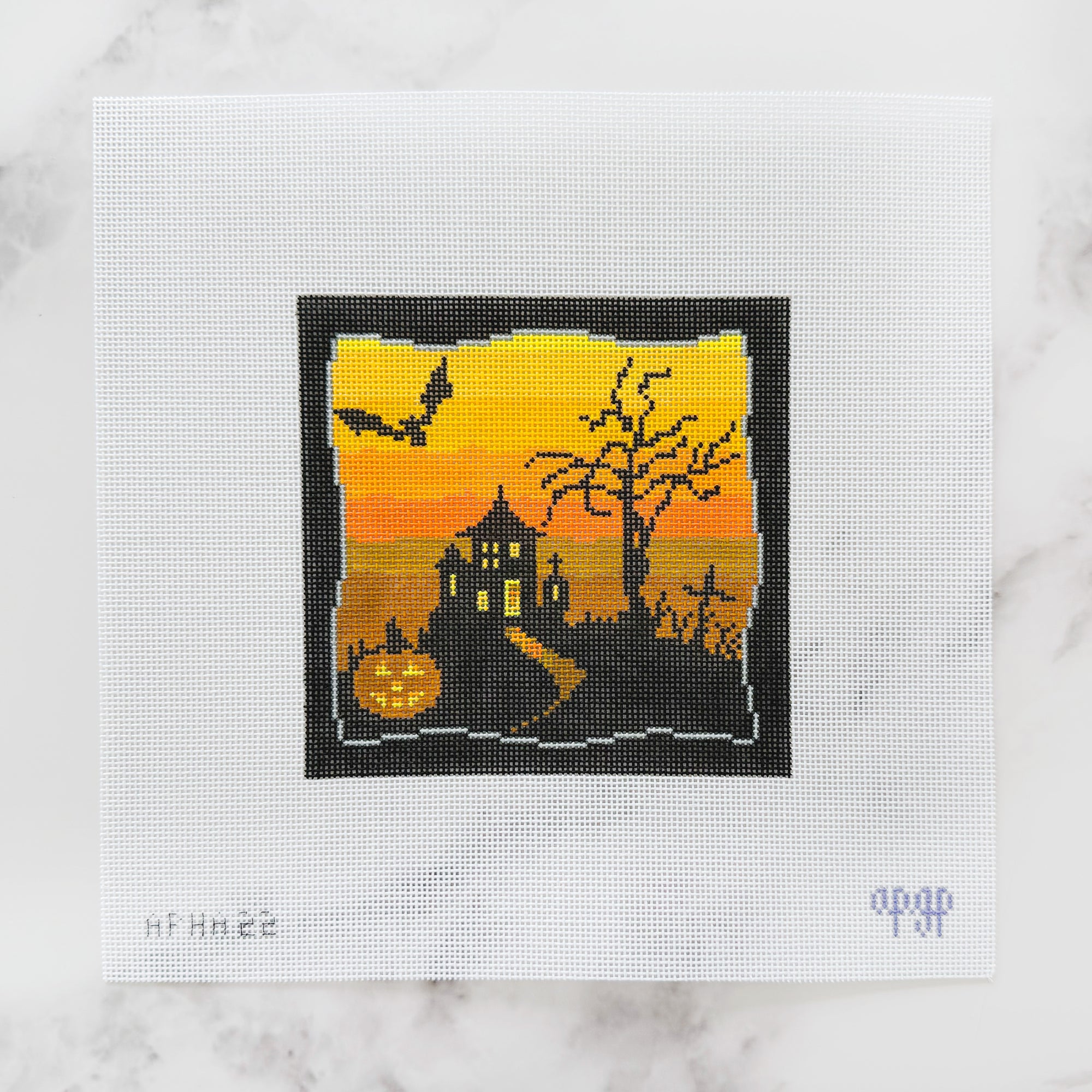 Orange with Jack-o-lantern - Spooky Scene