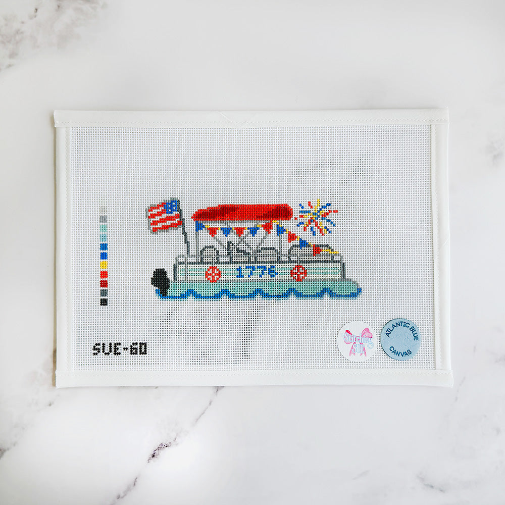 4th of July Pontoon - The Stitching Sue