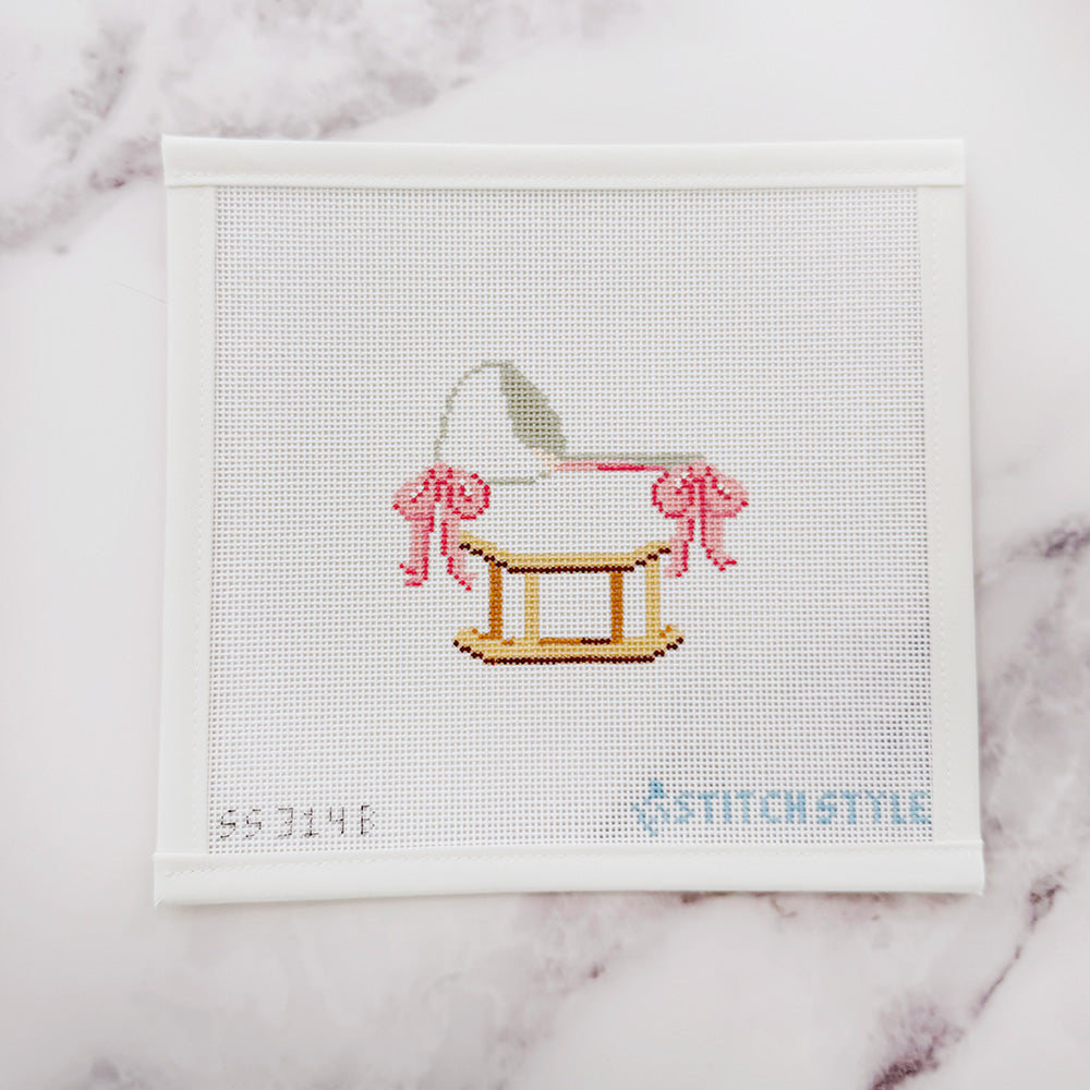 Pink Baby Bassinet