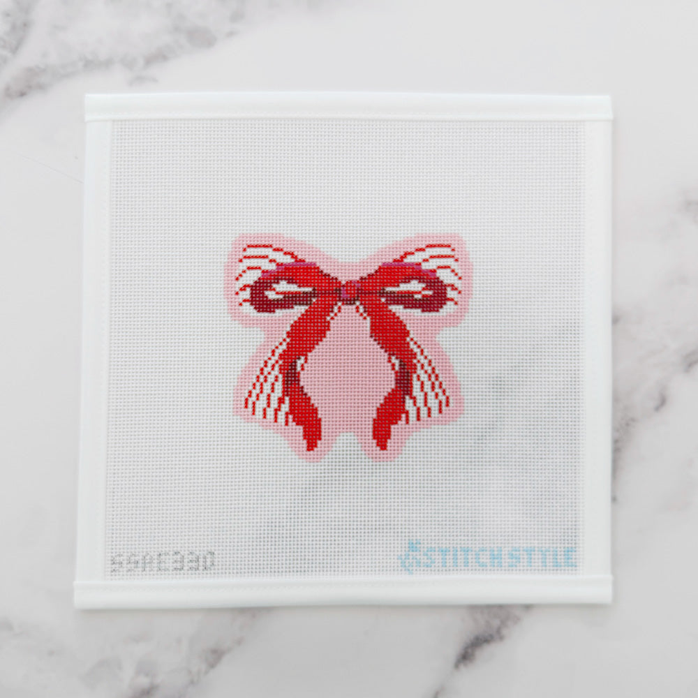 Pink and Red Double Bow