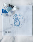 Blue Snowman