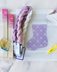 Bow Mini-Stocking - Lavender