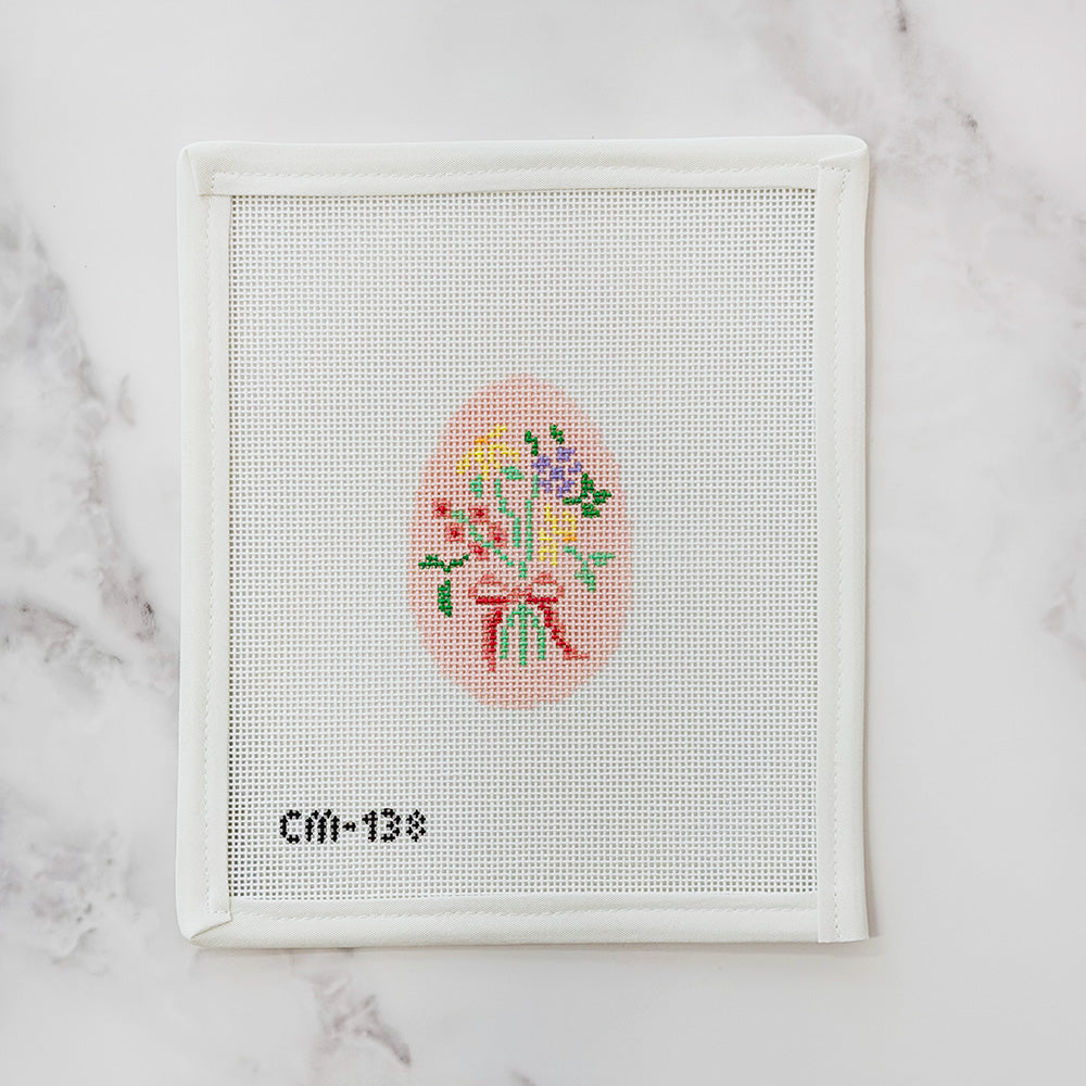 Pink Floral Egg