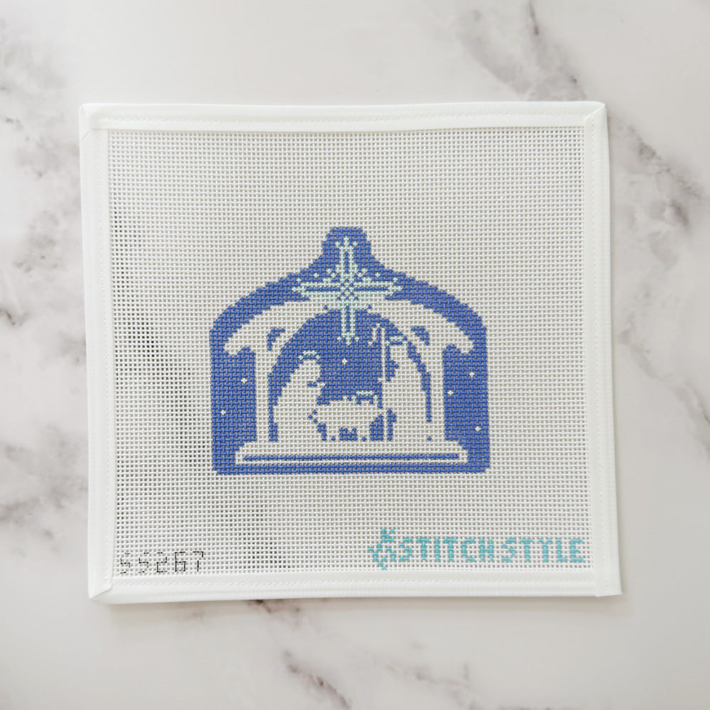 Blue and White Nativity - 13
