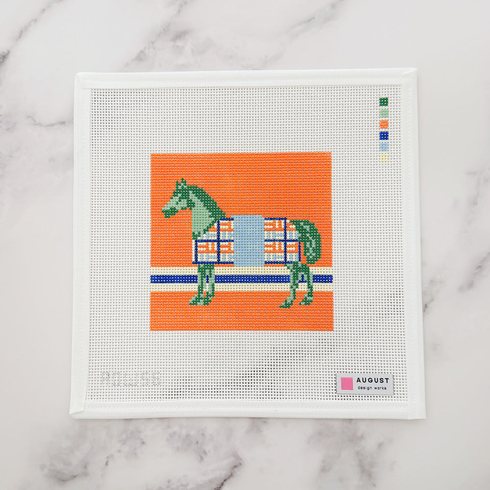 Green Blanket Horse