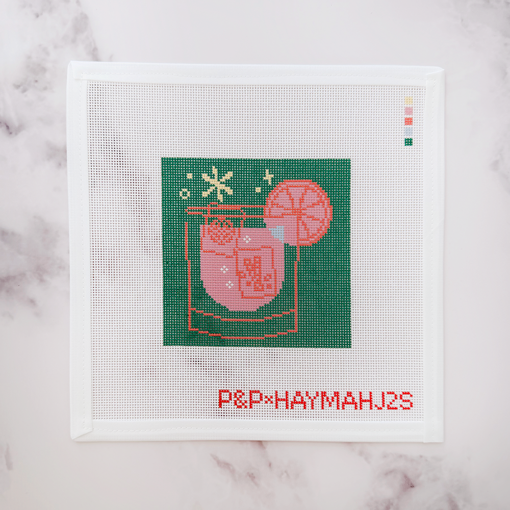 Green Mahjong Cocktail Coaster