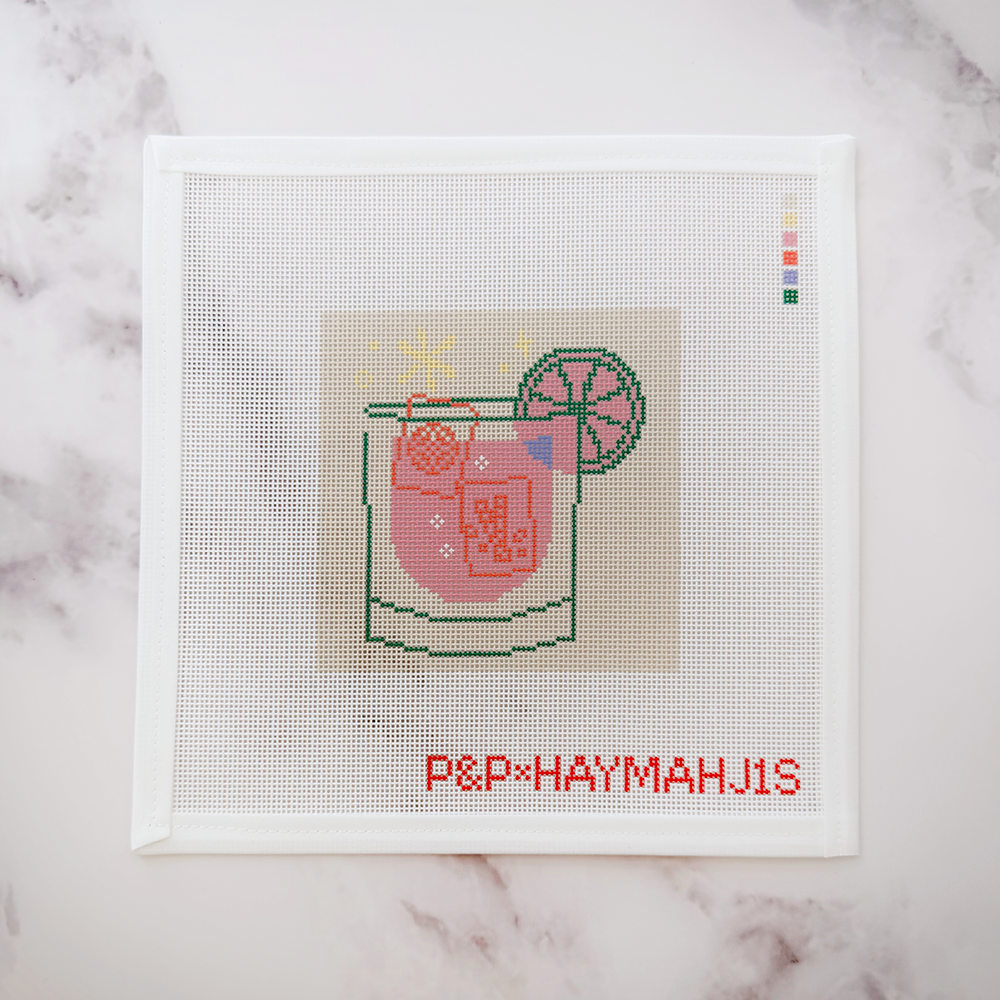 Beige Mahjong Cocktail Coaster