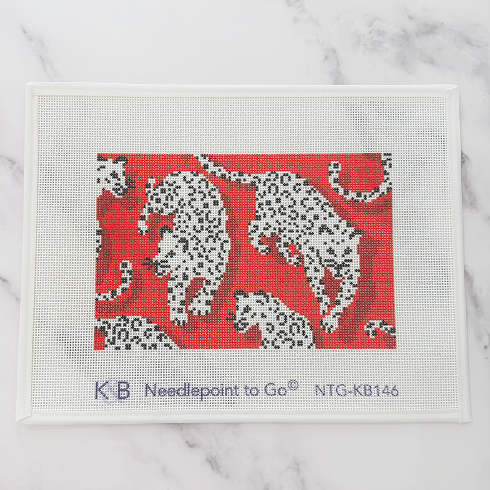 Leopard Clutch - Red