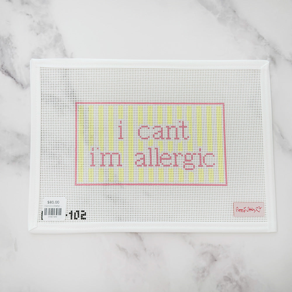 I Can't I'm Allergic Canvas