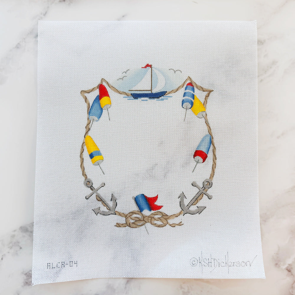 Sailboat, Anchors, Buoys & Rope Crest – The Southern Stitch