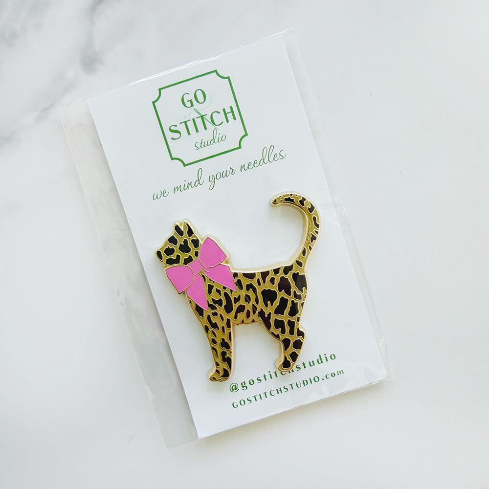 Leopard Kitty Needleminder